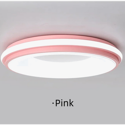 Plafonnier LED circulaire style nordique macaron pour intérieur — LZ4X9P