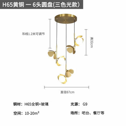 Plafonnier LED au design européen créatif et chaleureux — LZ4X9T1