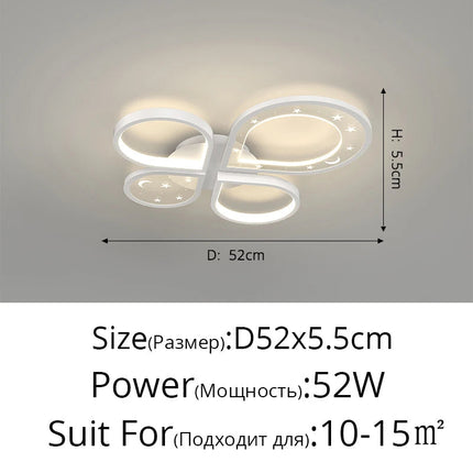 plafonnier led créatif lustre nordique moderne éclairage doré