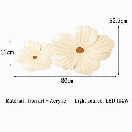 Plafonnier LED décoratif en forme de fleur style nordique — LZ4T9XQ
