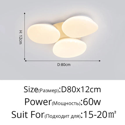 Plafonnier LED nordique au design simple et créatif — LZ4X9T1