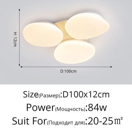Plafonnier LED nordique au design simple et créatif — LZ4X9T1