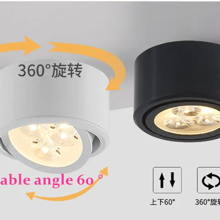 plafonnier led de surface downlight smd5730 pour éclairage intérieur