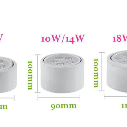 plafonnier led de surface downlight smd5730 pour éclairage intérieur
