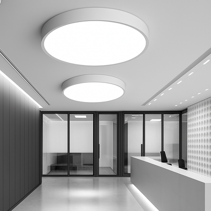 Plafonnier LED rond et plat design, plusieurs tailles disponibles — LZ4X9Q2