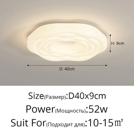 Plafonnier LED intérieur design en forme de rose — LZ4X9Q2