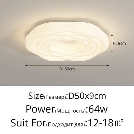 Plafonnier LED intérieur design en forme de rose — LZ4X9Q2