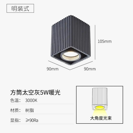 Plafonnier LED moderne pour intérieur et extérieur — LZ4D9X2