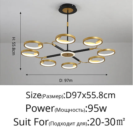 Plafonnier LED au design moderne pour intérieur élégant — LZ4M9X2