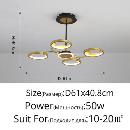 Plafonnier LED au design moderne pour intérieur élégant — LZ4M9X2
