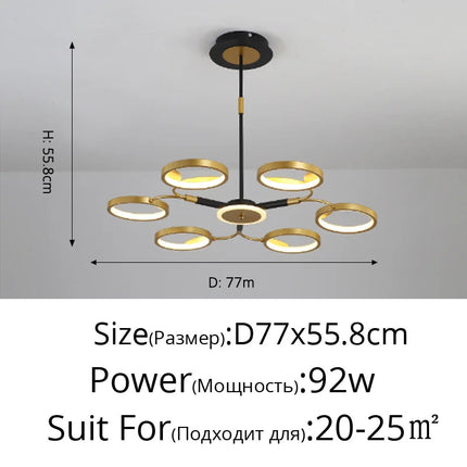 Plafonnier LED au design moderne pour intérieur élégant — LZ4M9X2
