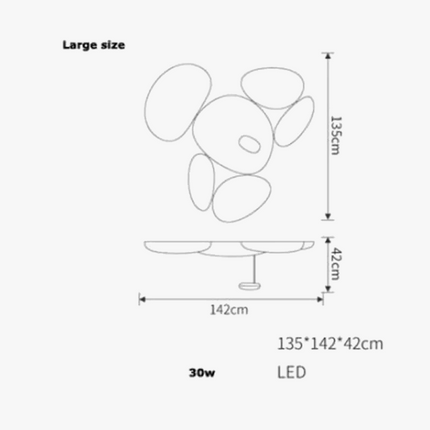 Plafonnier LED décoratif au design moderne et épuré — LZ4X9P7