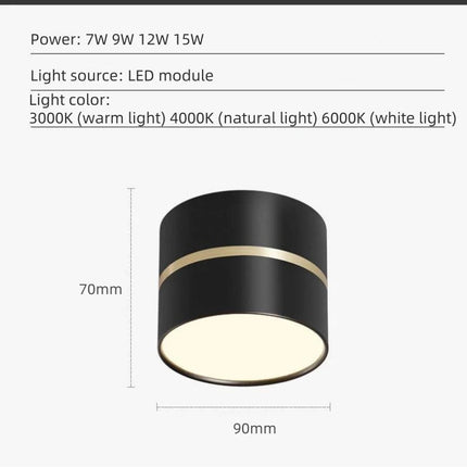 Plafonnier LED dimmable au design nordique moderne pour intérieur — LZ4X9P