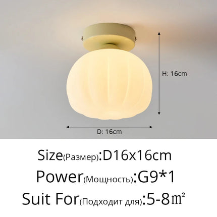 Plafonnier LED design nordique en forme de fleur citrouille — LZ4X9T1