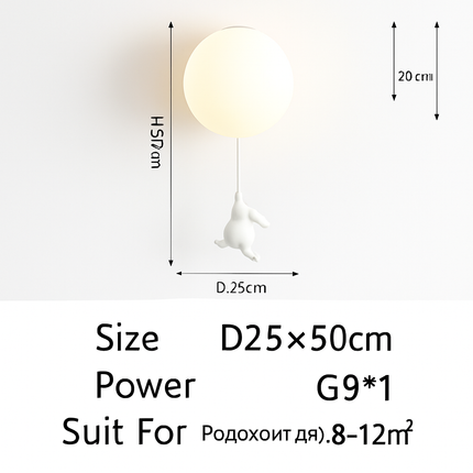 Plafonnier LED enfant motif ours dessin animé — LZ4X9P2