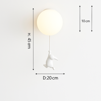 Plafonnier LED enfant motif ours dessin animé — LZ4X9P2