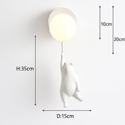 Plafonnier LED enfant motif ours dessin animé — LZ4X9P2