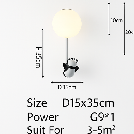 Plafonnier LED enfant motif ours dessin animé — LZ4X9P2