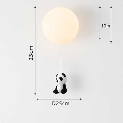 Plafonnier LED enfant motif ours dessin animé — LZ4X9P2
