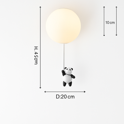 Plafonnier LED enfant motif ours dessin animé — LZ4X9P2