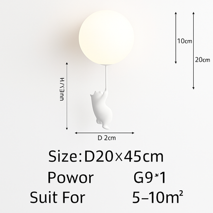 Plafonnier LED enfant motif ours dessin animé — LZ4X9P2