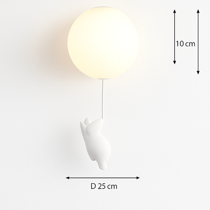 Plafonnier LED enfant motif ours dessin animé — LZ4X9P2