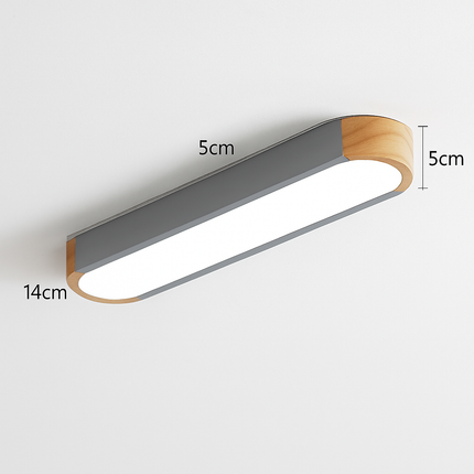 Plafonnier LED dimmable en bois pour espaces variés — LZ4X9Q