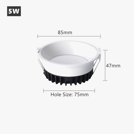 Plafonnier LED encastré dimmable pour intérieur au design moderne — LZ4G7N2