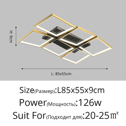 Plafonnier LED en aluminium pour éclairage décoratif intérieur — LZ4X9Q2