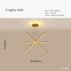 Lampe à 4 têtes / Lumière chaude