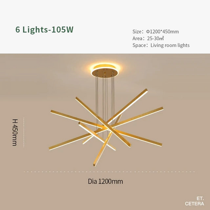 Plafonnier LED décoratif en aluminium — LZ4X9P2