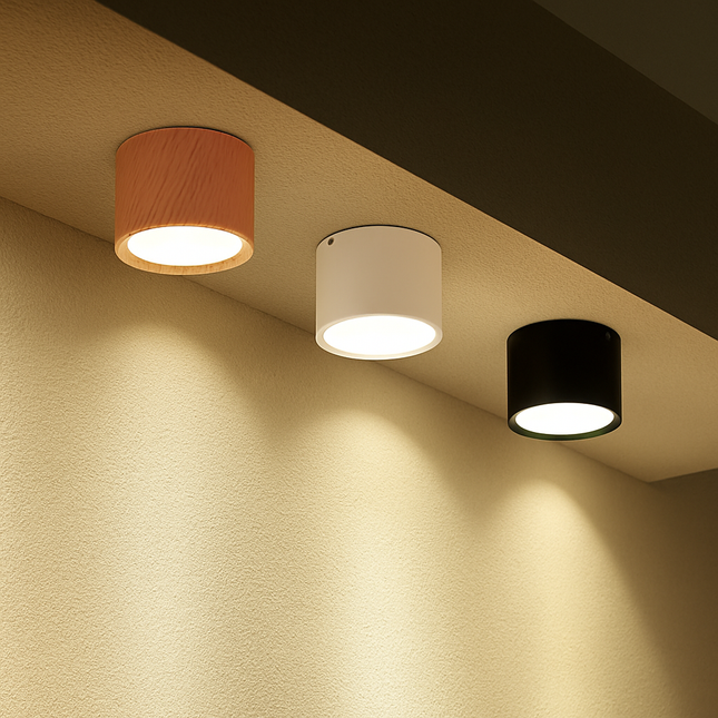 plafonnier led en bois design nordique suspendu pour intérieur moderne