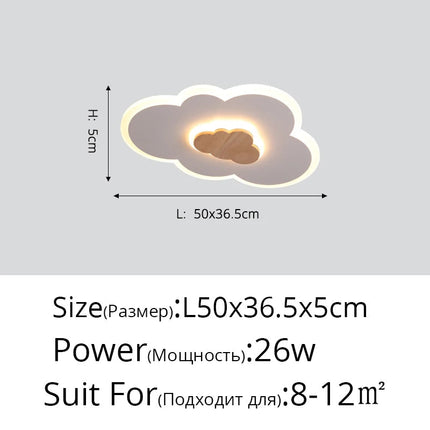 Plafonnier LED en bois à motif dessin animé pour enfants — LZ4X9T
