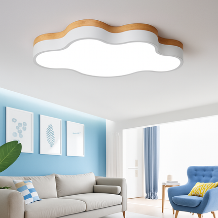 Plafonnier LED en bois nuage Botimi