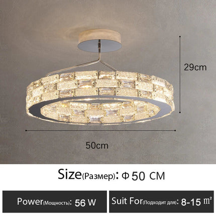 Plafonnier LED moderne en cristal — LZ4X9P2Q