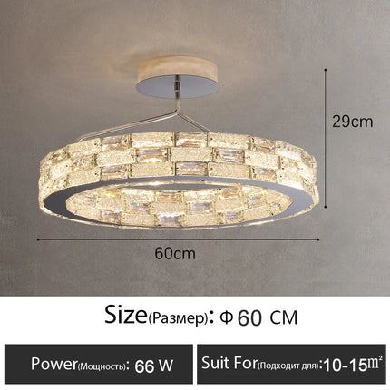 Plafonnier LED moderne en cristal — LZ4X9P2Q