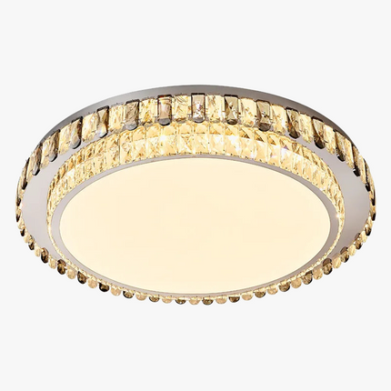 Plafonnier LED rond en cristal de luxe moderne — LZ4X9P2Q