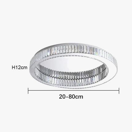 Plafonnier LED en cristal au design épuré pour intérieur — LZ4X9Q