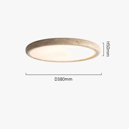 Plafonnier LED en travertin jaune naturel — LZ4X9P2