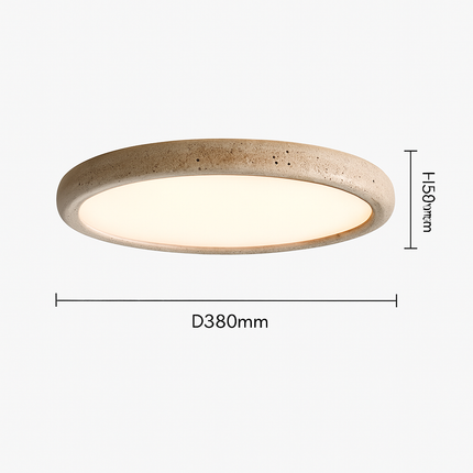 Plafonnier LED en travertin jaune naturel — LZ4X9T1