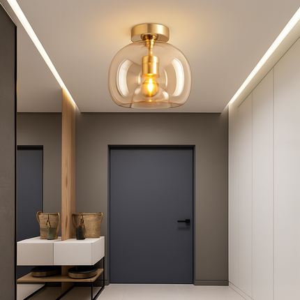 Plafonnier LED en verre au style contemporain — LZ4N7Q2