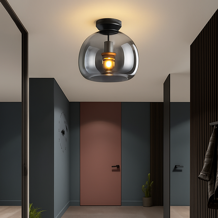 Plafonnier LED en verre au style contemporain — LZ4N7Q2
