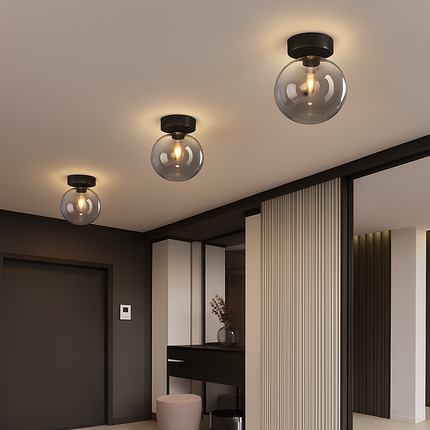 Plafonnier LED en verre au style contemporain — LZ4N7Q2
