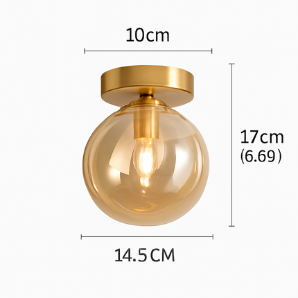 Plafonnier LED en verre au style contemporain — LZ4N7Q2