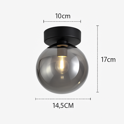 Plafonnier LED en verre au style contemporain — LZ4N7Q2