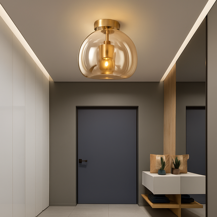 Plafonnier LED moderne en verre au design minimaliste — LZ4X9P2