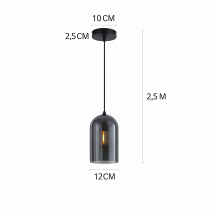 Plafonnier LED moderne en verre au design minimaliste — LZ4X9P2