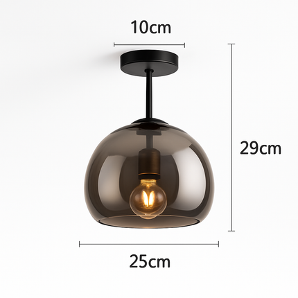 Plafonnier LED moderne en verre au design minimaliste — LZ4X9P2