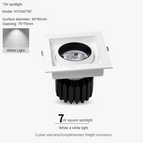 2x18W AC220V / 4000k / Noir | CHINE