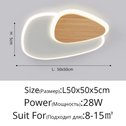 Plafonnier LED encastré au design nordique moderne et créatif — LZ4X9J